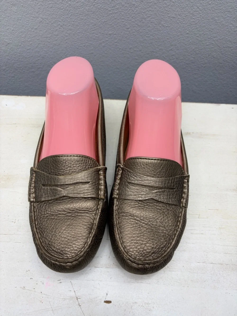 Lauren Ralph Lauren Bronze Leather Loafers Size 6.5